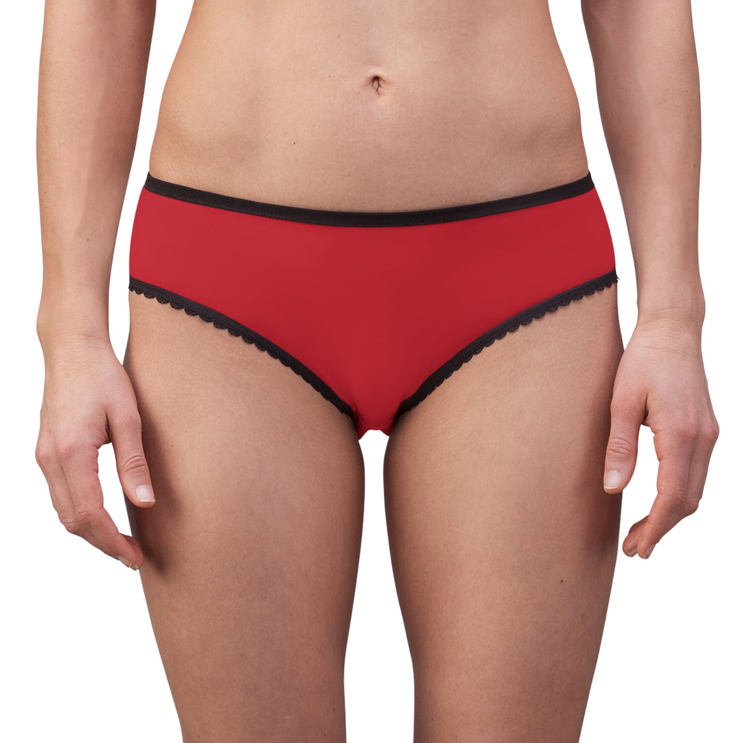 Women's Briefs: Crazy Penguin World Logo Dark Red