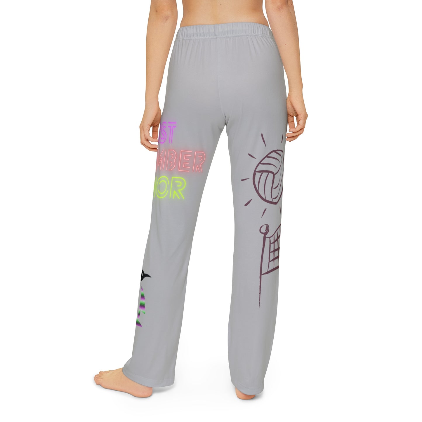 Kids Pajama Pants: Volleyball Lite Grey