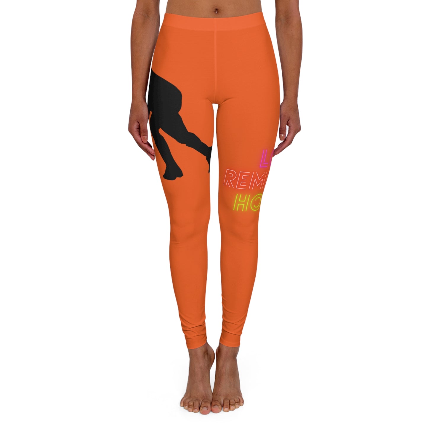 Women's Spandex Leggings: Hockey Orange