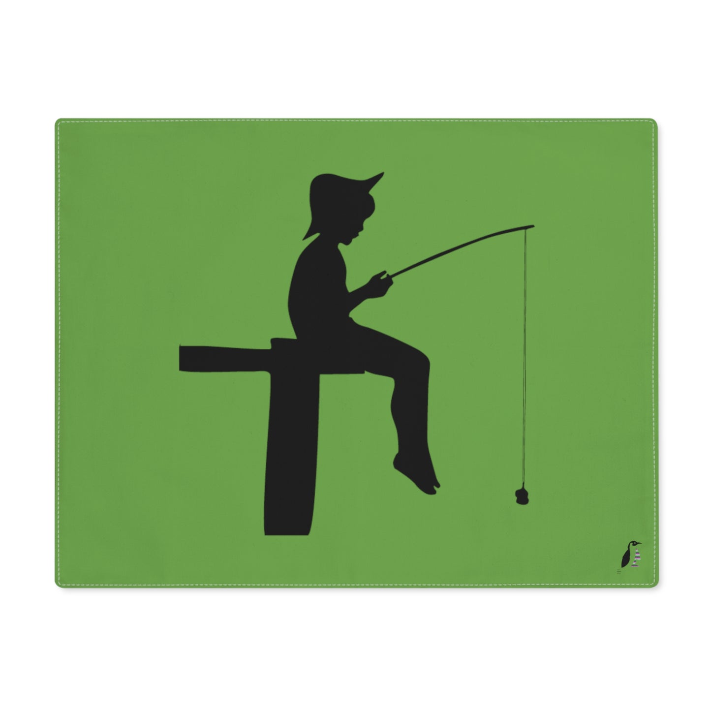 Placemat, 1pc: Fishing Green