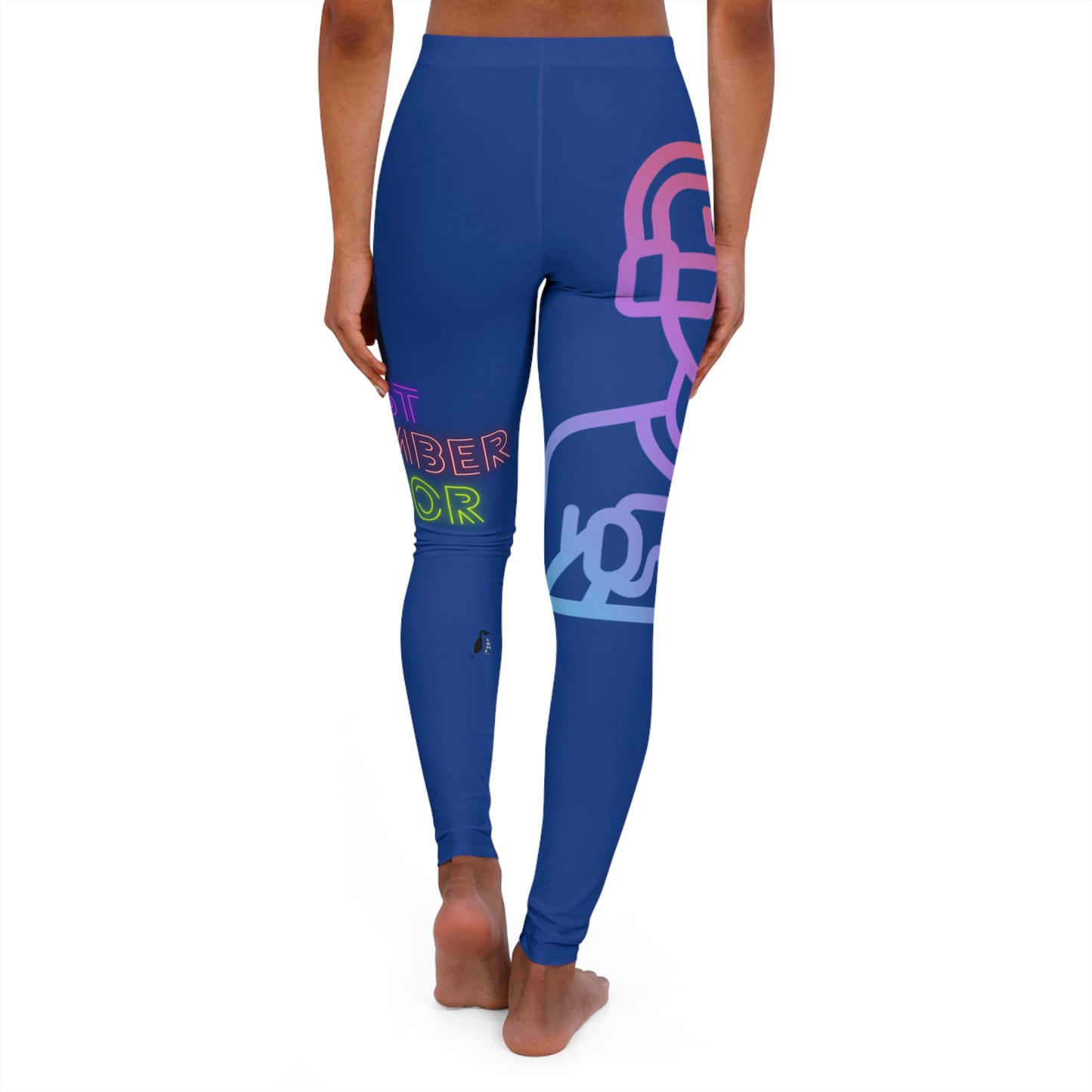 Women's Spandex Leggings: Gaming Dark Blue