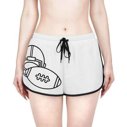 Women's Relaxed Shorts: Football White