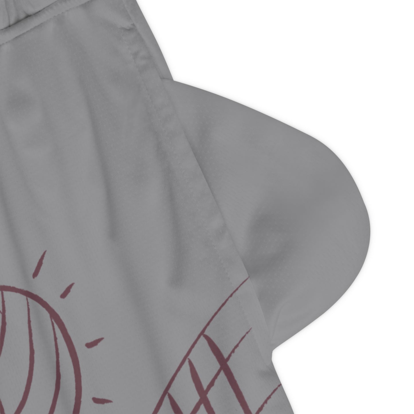 Basketball Rib Shorts: Volleyball Grey