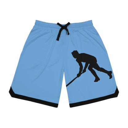 Basketball Rib Shorts: Hockey Lite Blue