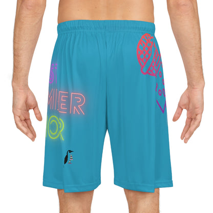 Basketball Shorts: Music Turquoise