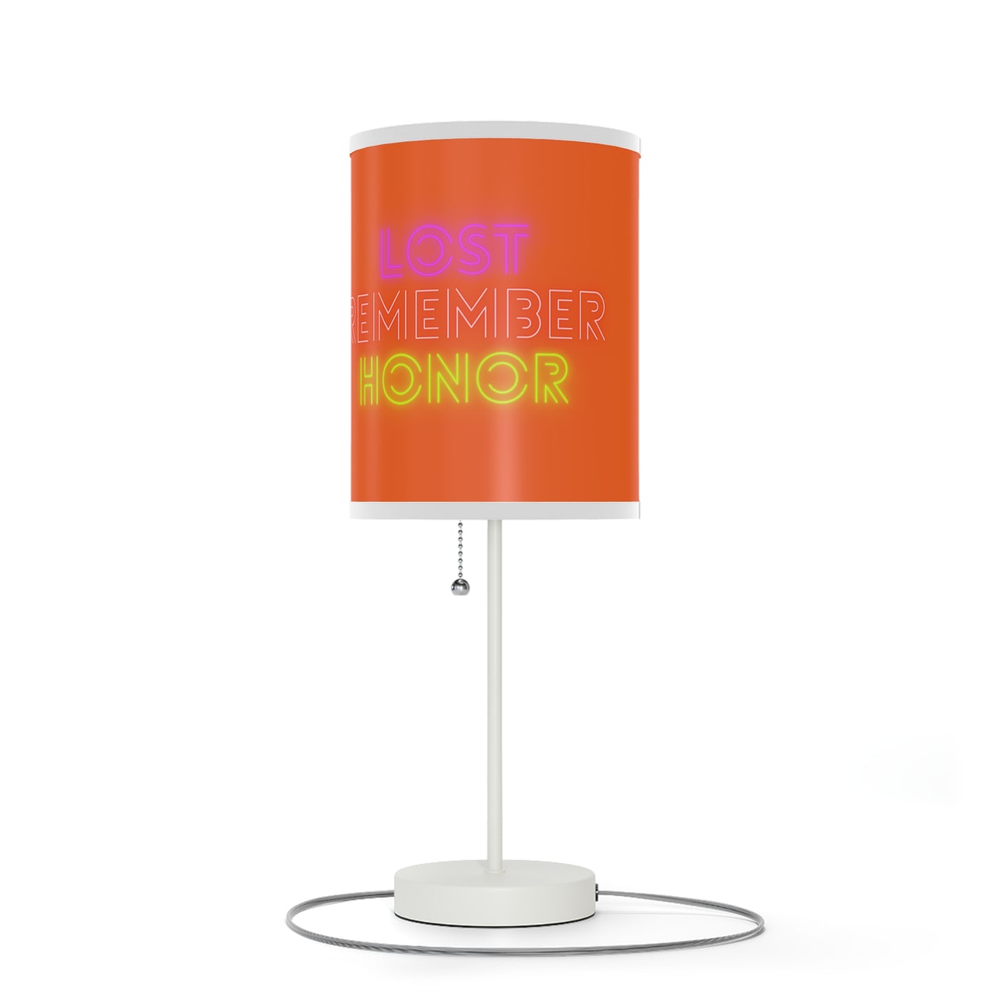 Lamp on a Stand, US|CA plug: Crazy Penguin World Logo Orange