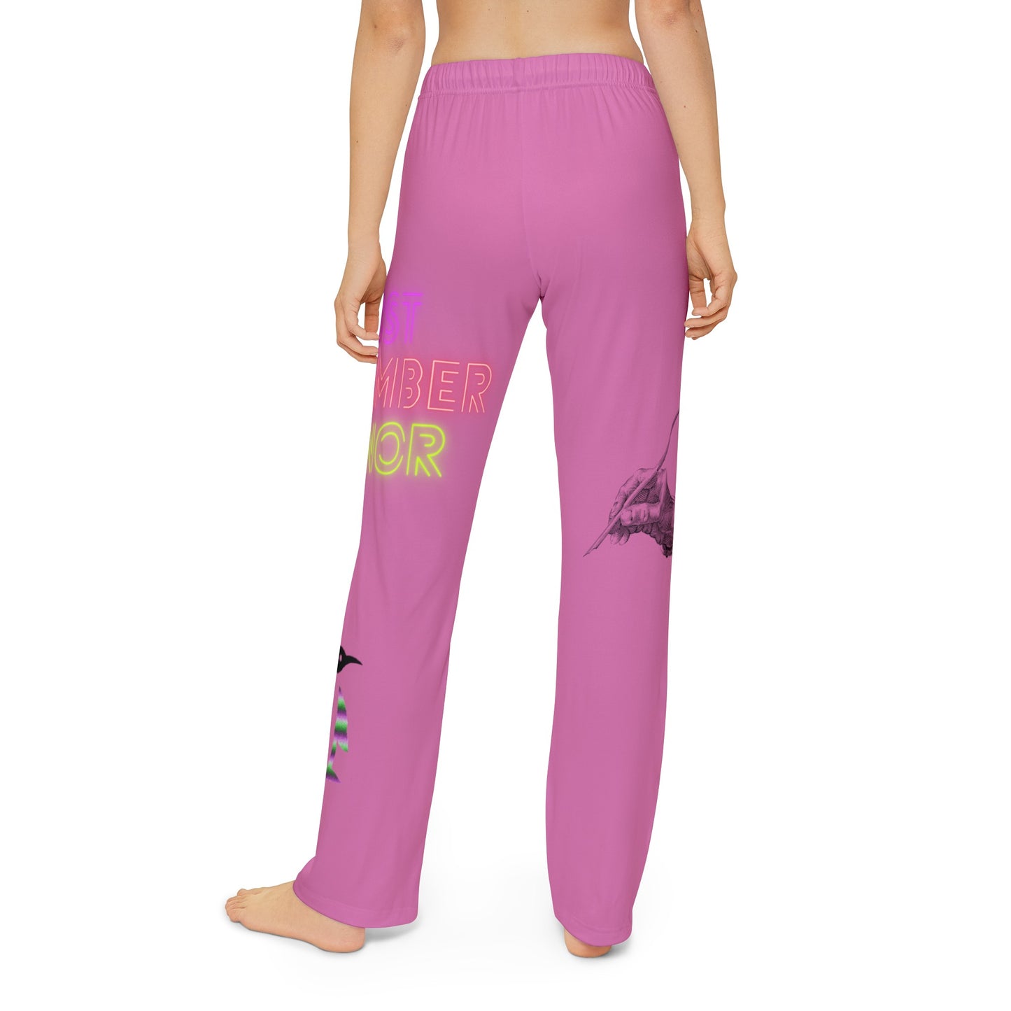 Kids Pajama Pants: Writing Lite Pink