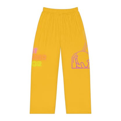 Women's Pajama Pants: Bowling Yellow