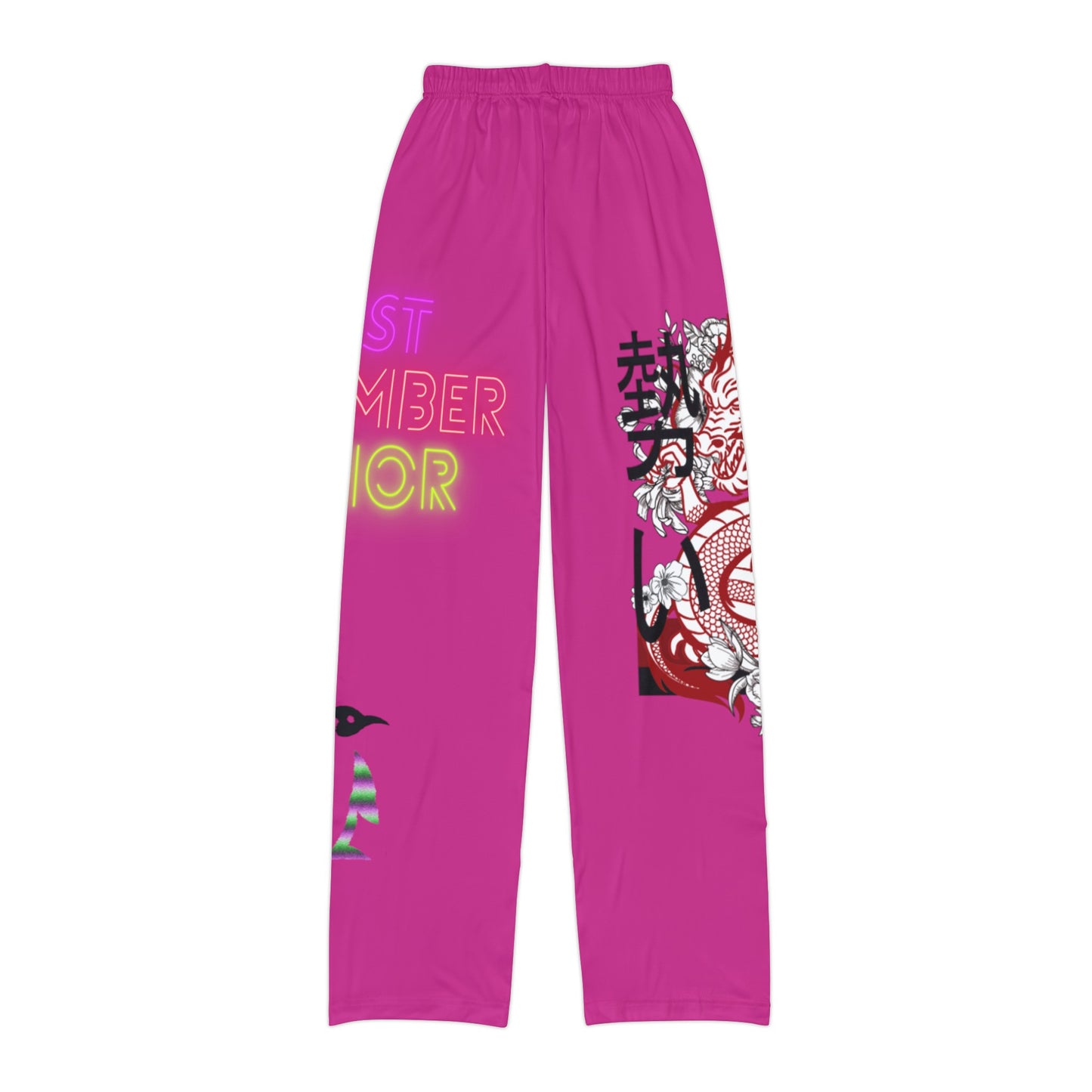 Kids Pajama Pants: Dragons Pink