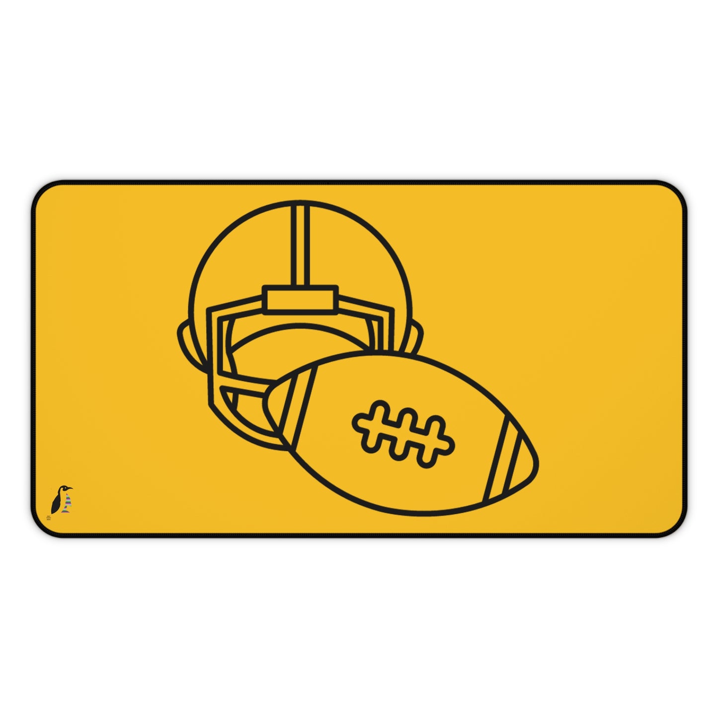 Desk Mat: Football Yellow