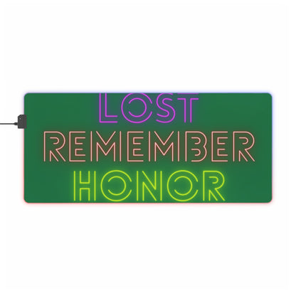 LED Gaming Mouse Pad: Lost Remember Honor Dark Green