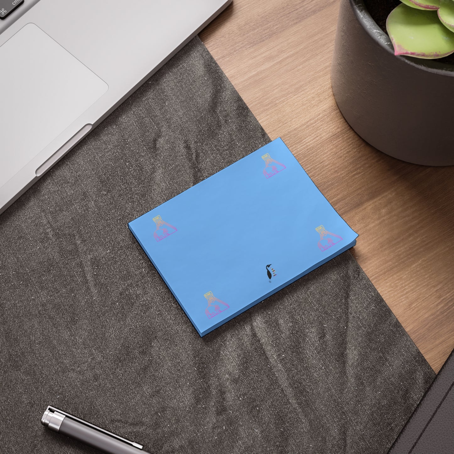 Post-it® Note Pads: Bowling Lite Blue