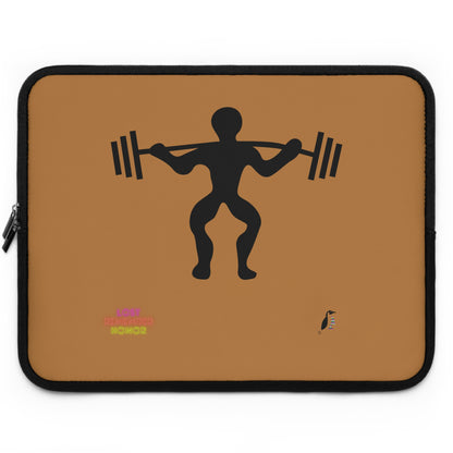 Laptop Sleeve: Weightlifting Lite Brown