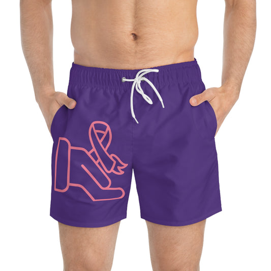 Swim Trunks: Fight Cancer Purple