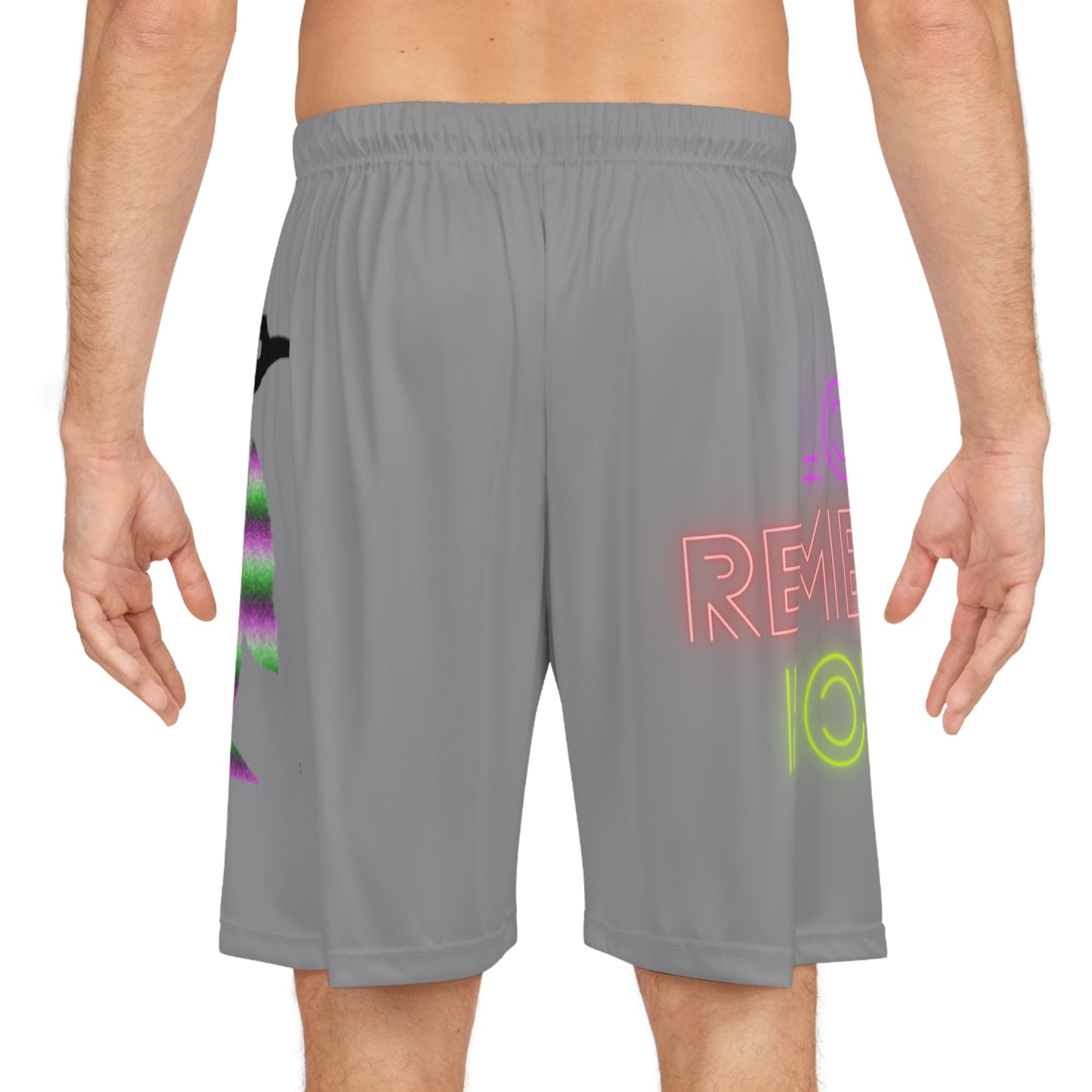 Basketball Shorts: Lost Remember Honor Grey