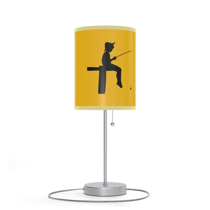 Lamp on a Stand, US|CA plug: Fishing Yellow