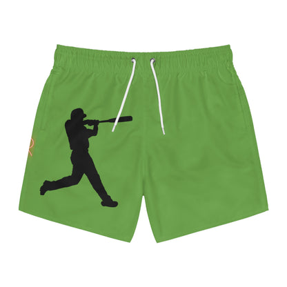 Swim Trunks: Baseball Green