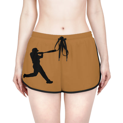 Women's Relaxed Shorts: Baseball Lite Brown