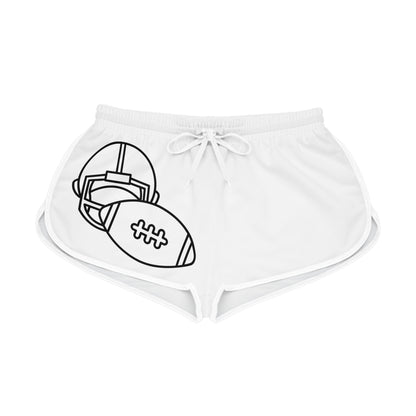 Women's Relaxed Shorts: Football White