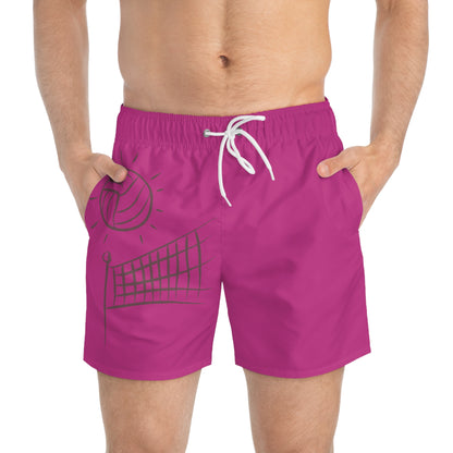 Swim Trunks: Volleyball Pink