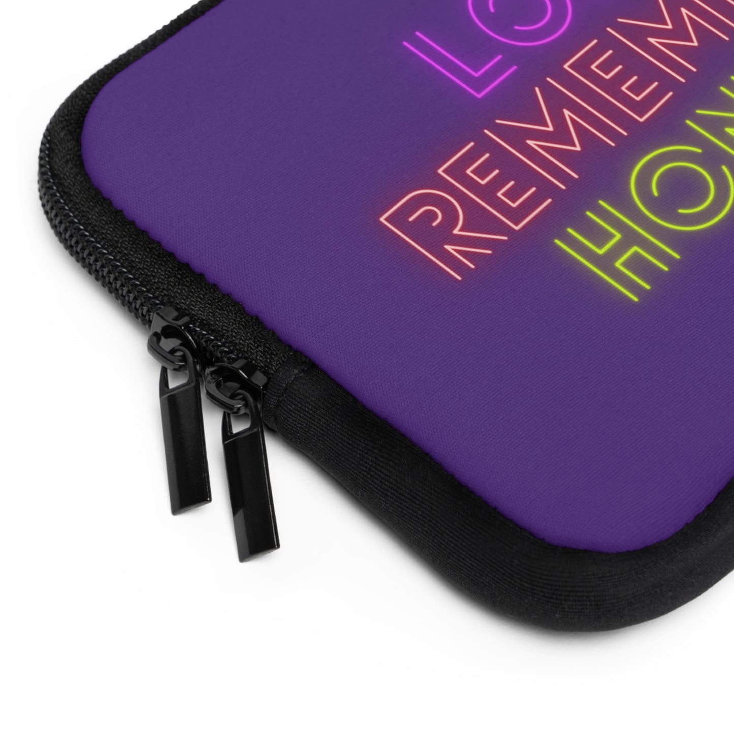 Laptop Sleeve: Lost Remember Honor Purple