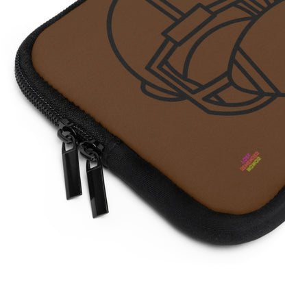 Laptop Sleeve: Football Brown