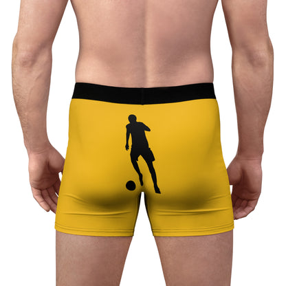 Men's Boxer Briefs: Soccer Yellow