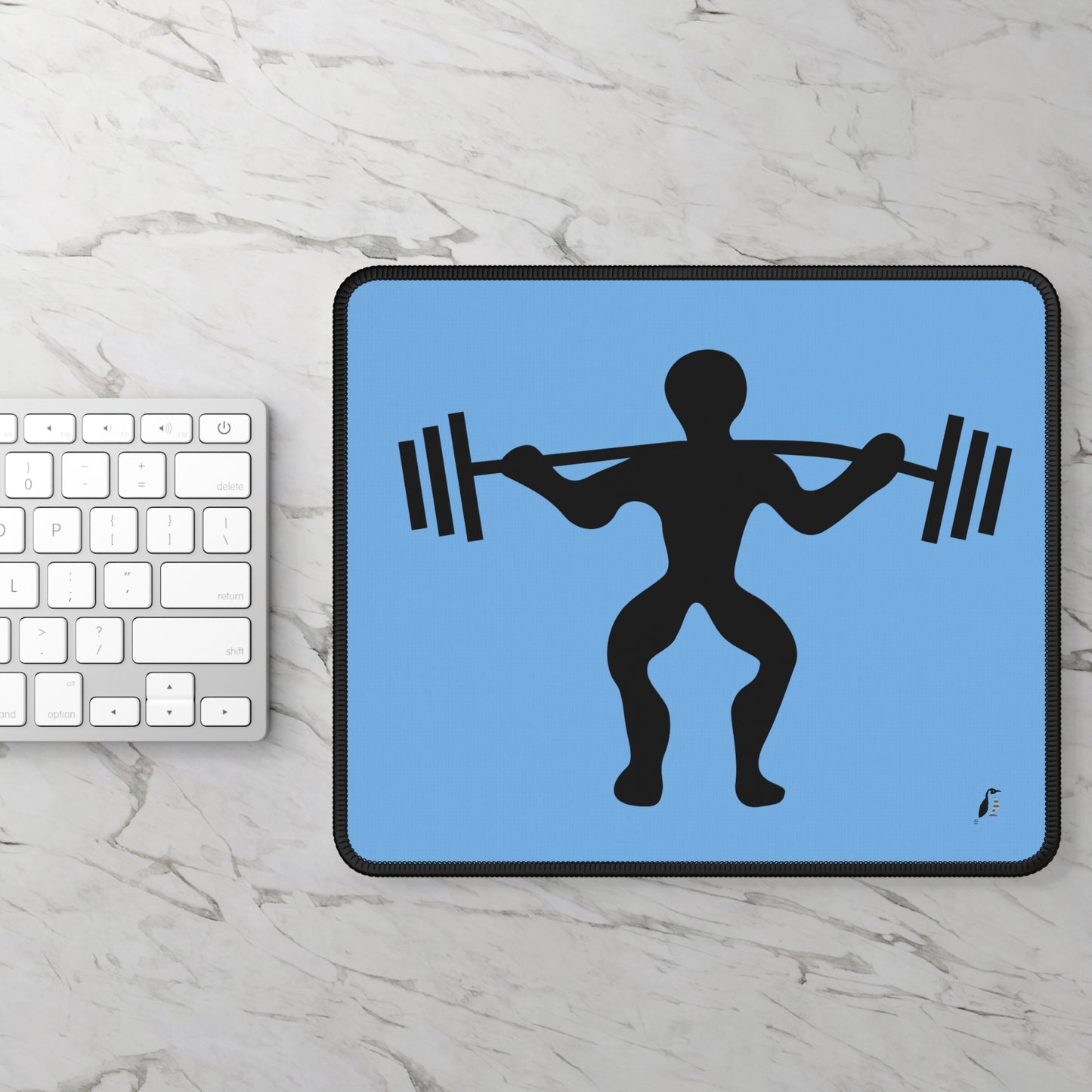 Gaming Mouse Pad: Weightlifting Lite Blue