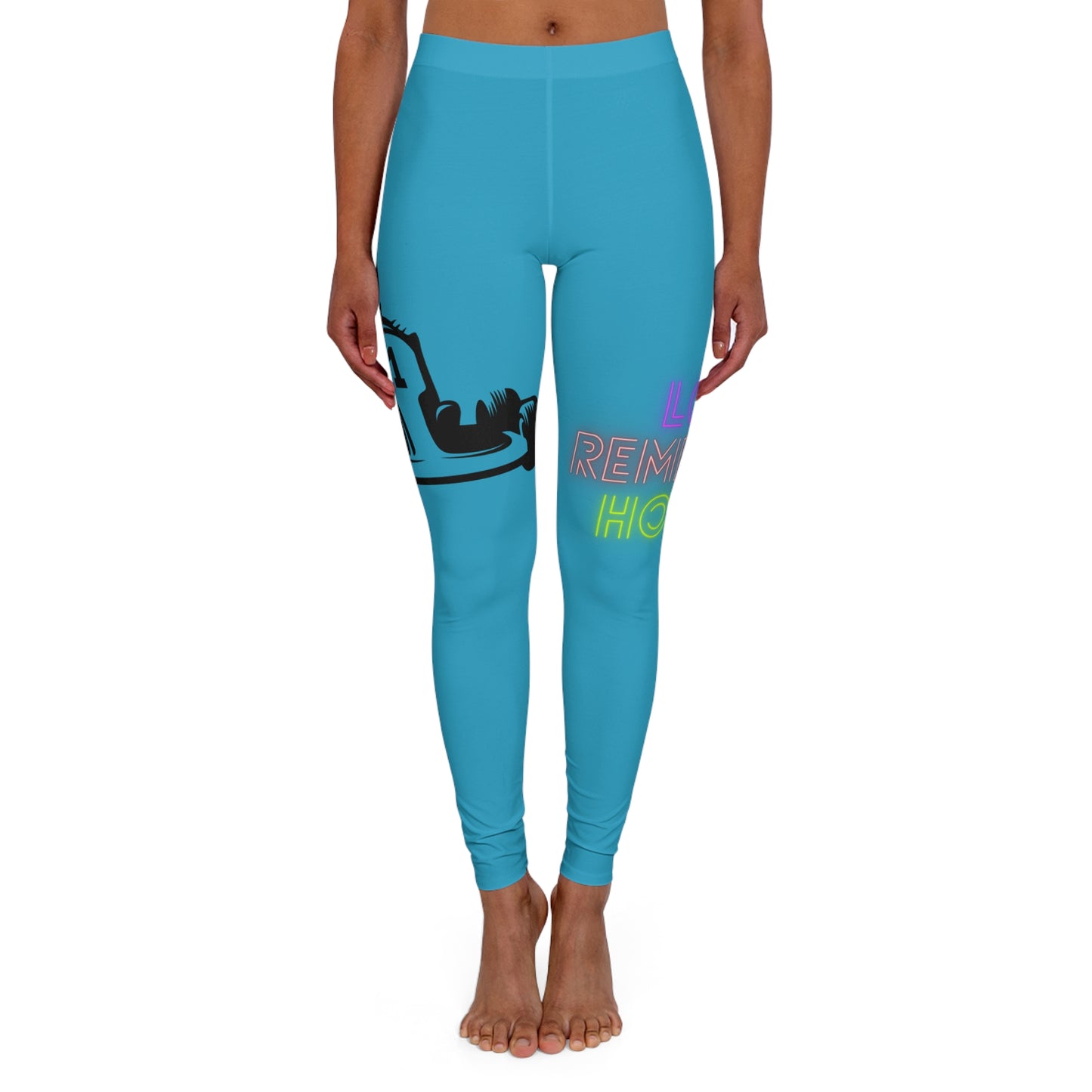 Women's Spandex Leggings: Racing Turquoise