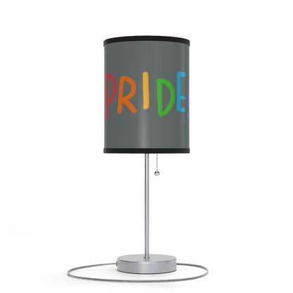 Lamp on a Stand, US|CA plug: LGBTQ Pride Dark Grey