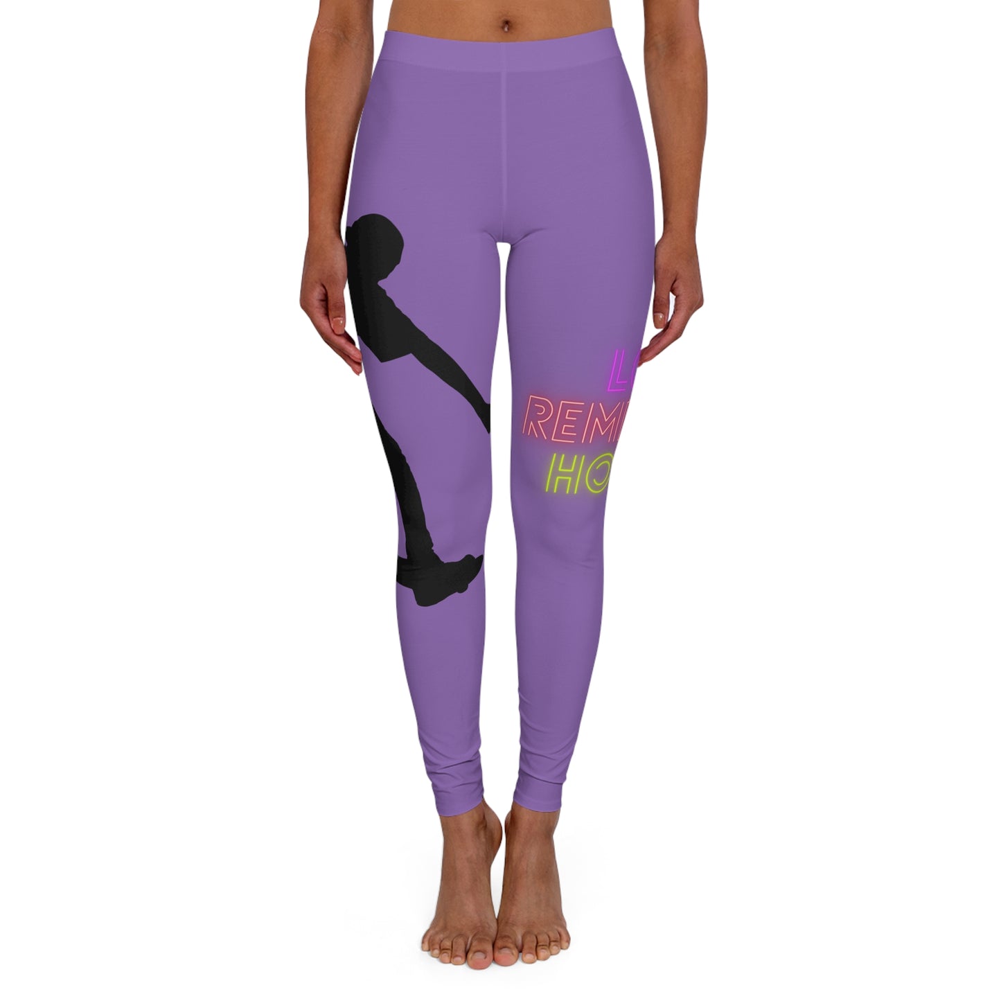 Women's Spandex Leggings: Skateboarding Lite Purple