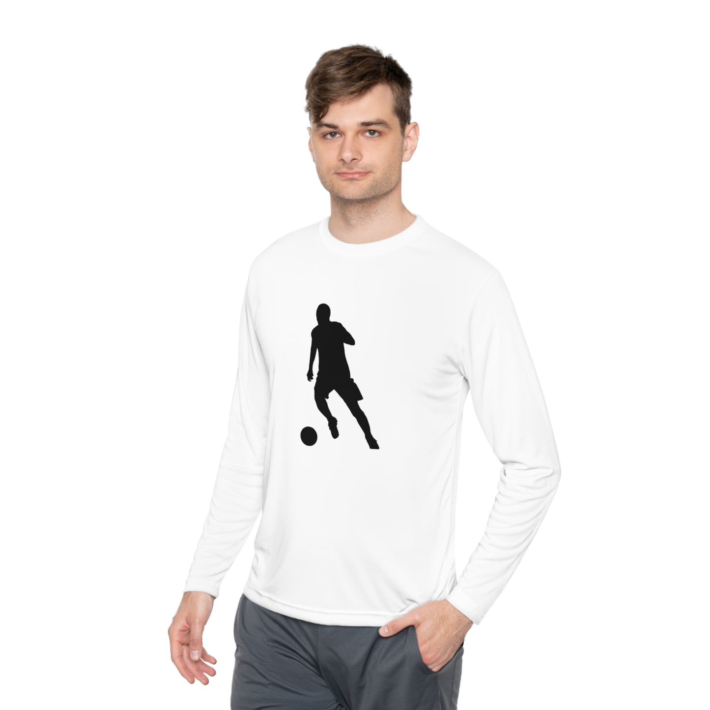 Lightweight Long Sleeve Tee: Soccer #1