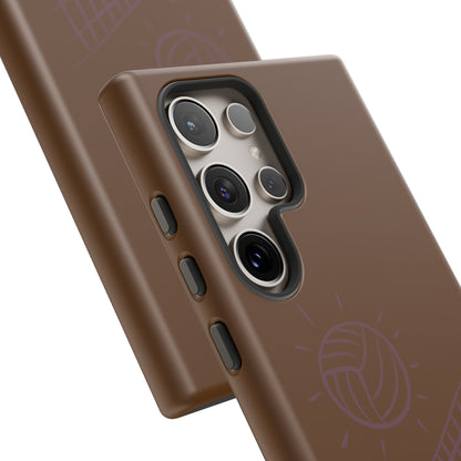 Tough Cases (for Samsung & Google): Volleyball Brown