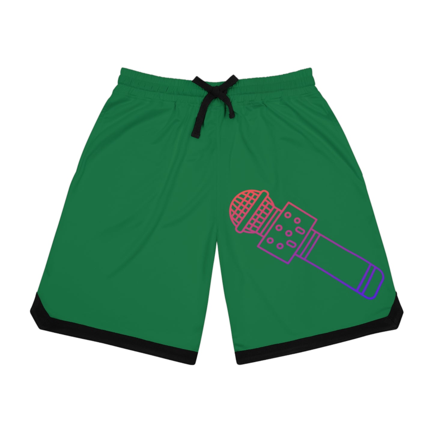 Basketball Rib Shorts: Music Dark Green