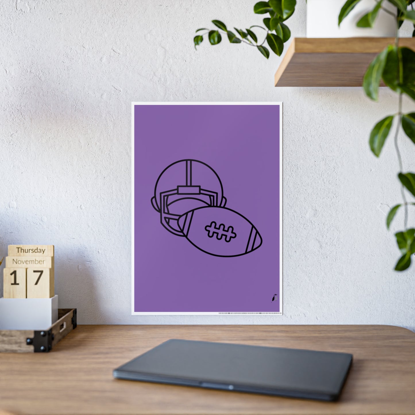 Gloss Posters: Football Lite Purple
