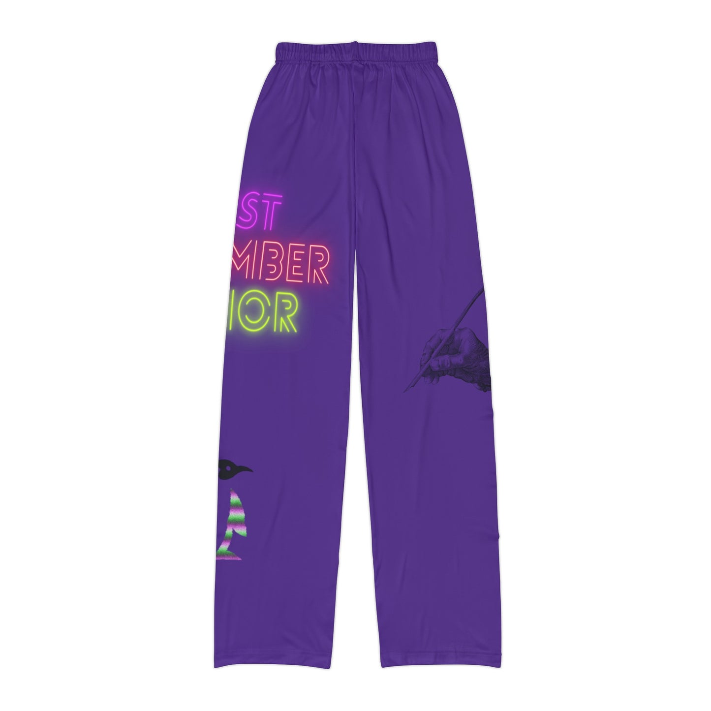 Kids Pajama Pants: Writing Purple