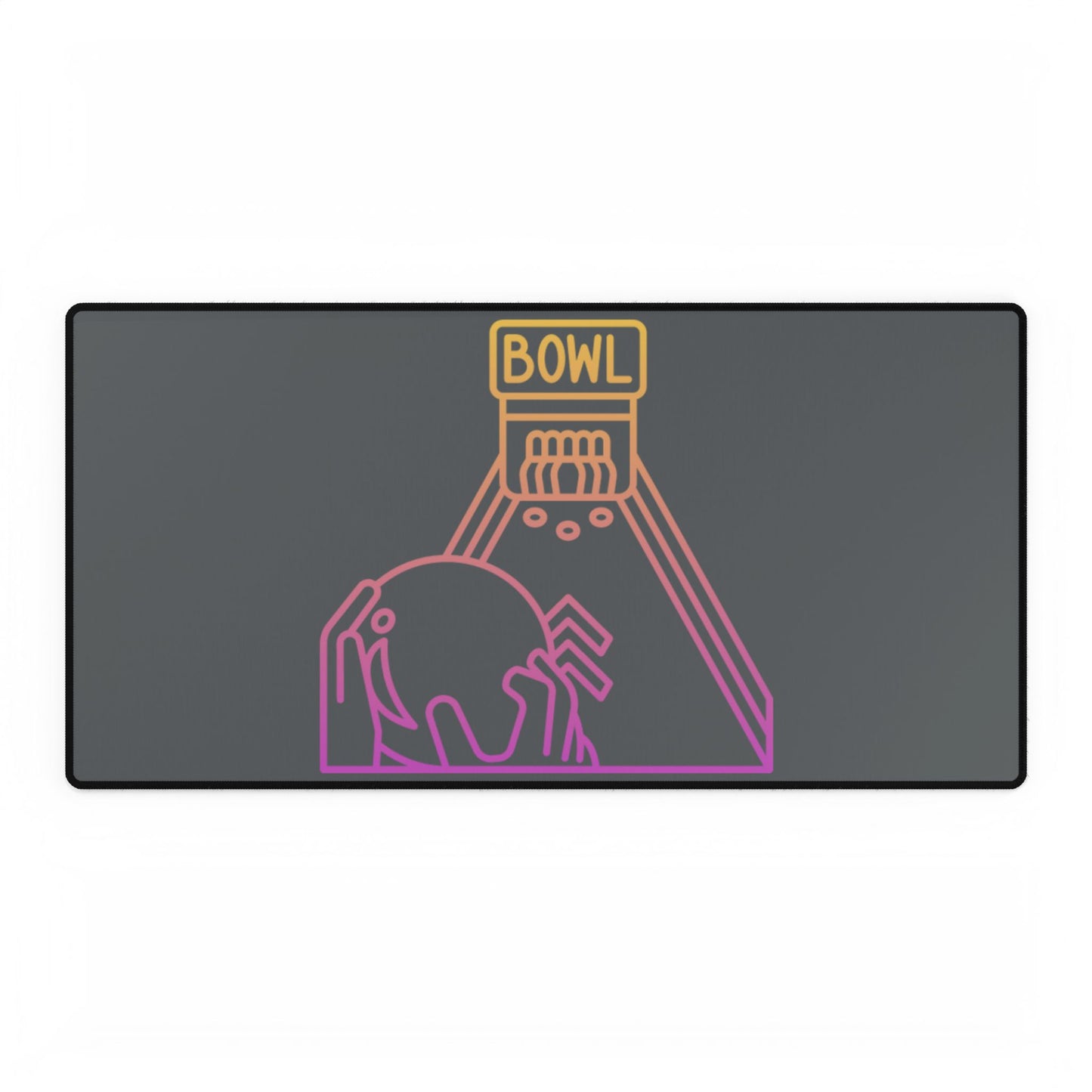 Desk Mats: Bowling Dark Grey