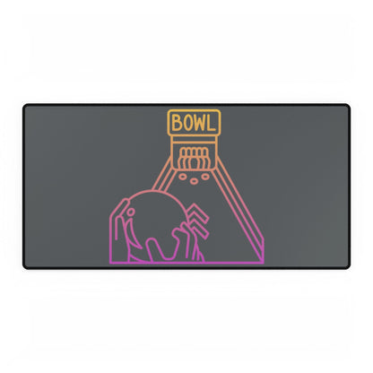 Desk Mats: Bowling Dark Grey