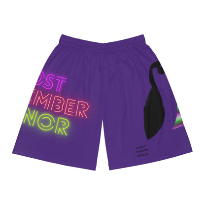 Basketball Shorts: Lost Remember Honor Purple