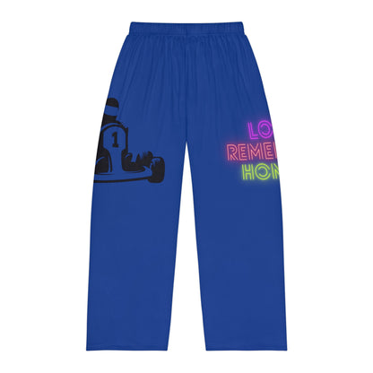 Men's Pajama Pants: Racing Dark Blue