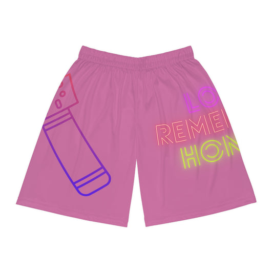 Basketball Shorts: Music Lite Pink