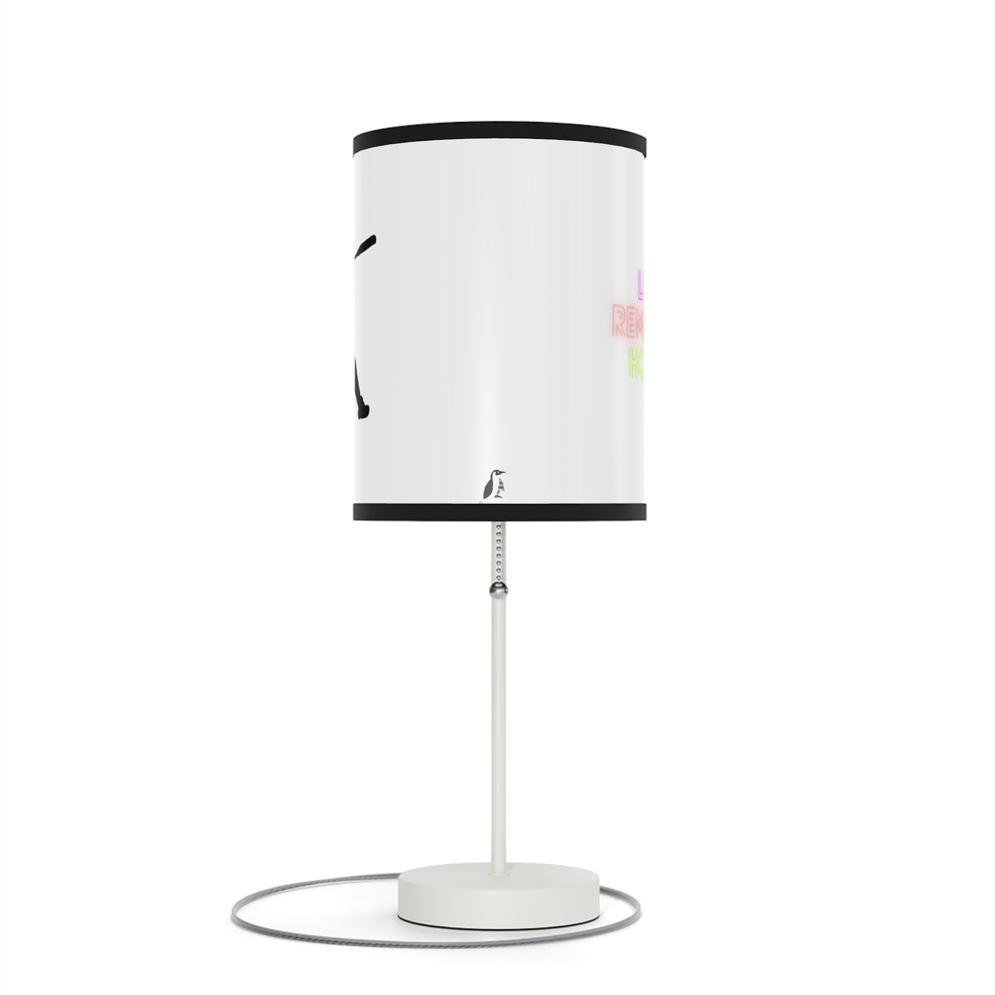 Lamp on a Stand, US|CA plug: Baseball White