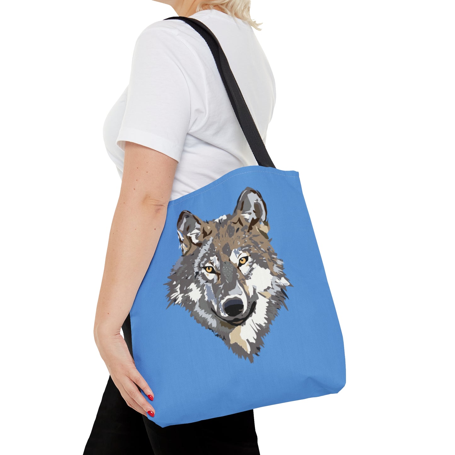 Tote Bag: Wolves Lite Blue