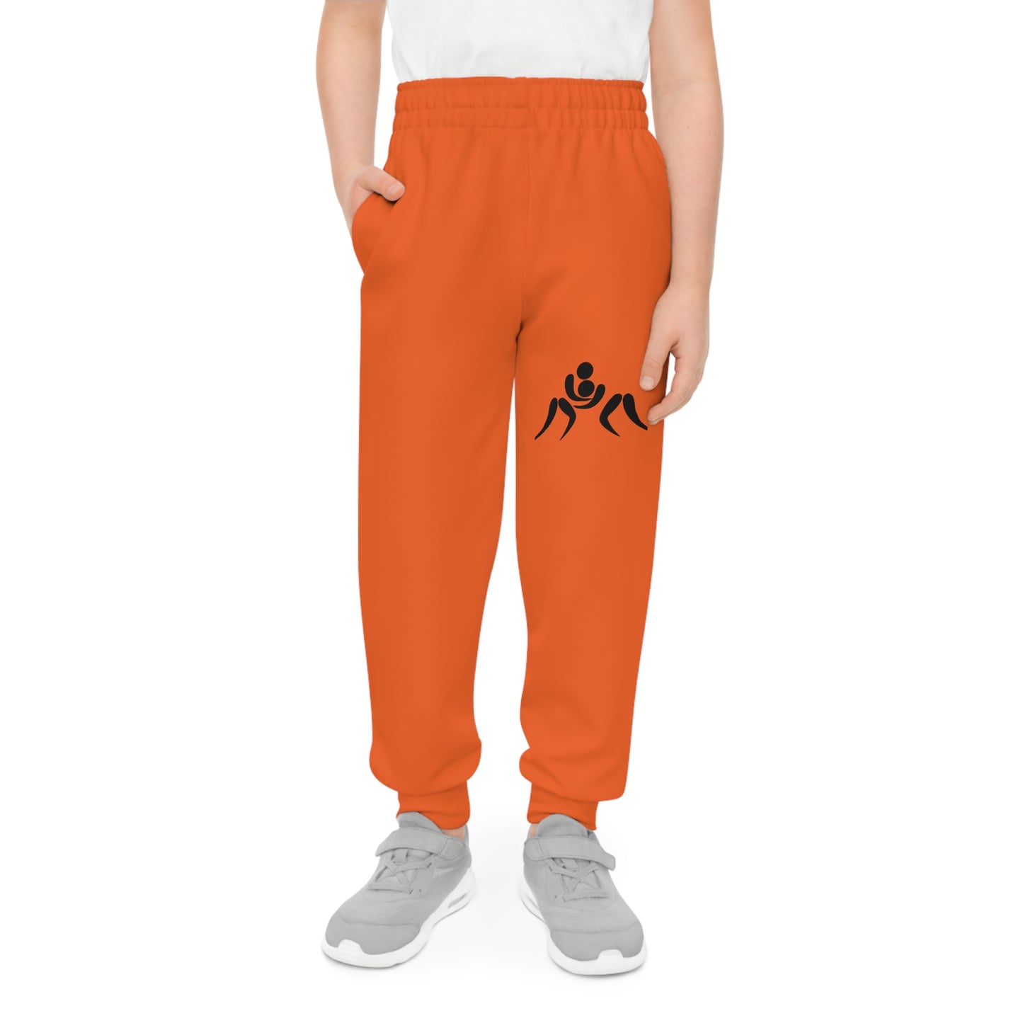 Youth Joggers: Wrestling Orange