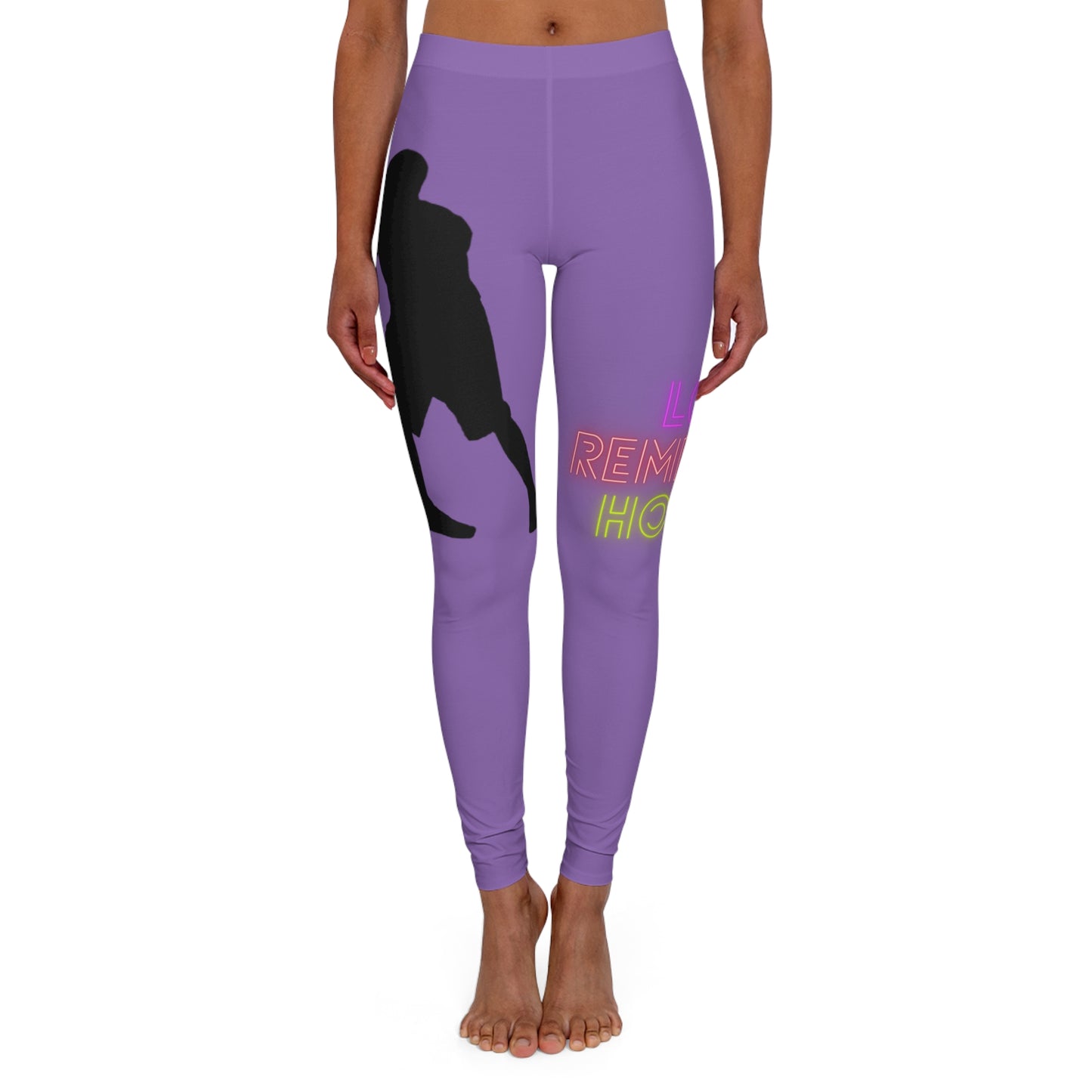 Women's Spandex Leggings: Basketball Lite Purple