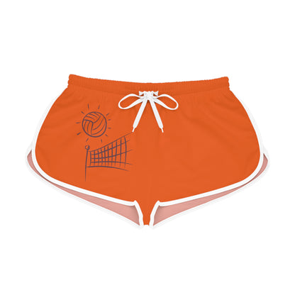 Women's Relaxed Shorts: Volleyball Orange