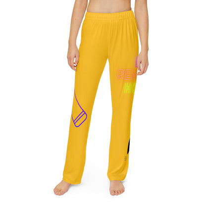 Kids Pajama Pants: Music Yellow