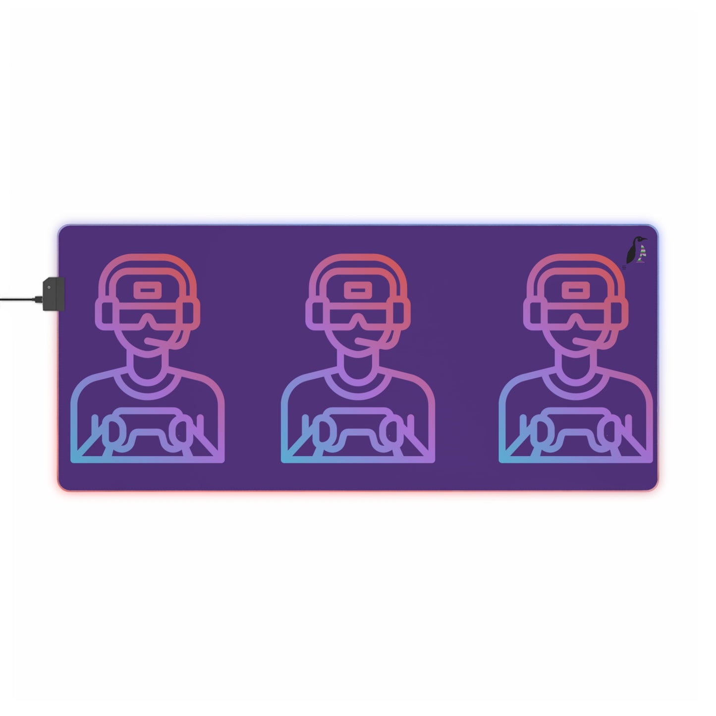 LED Gaming Mouse Pad: Gaming Purple