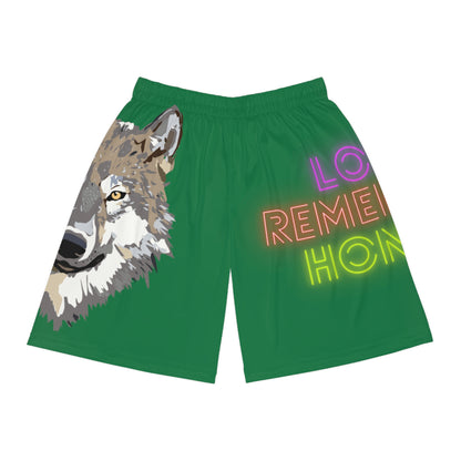 Basketball Shorts: Wolves Dark Green