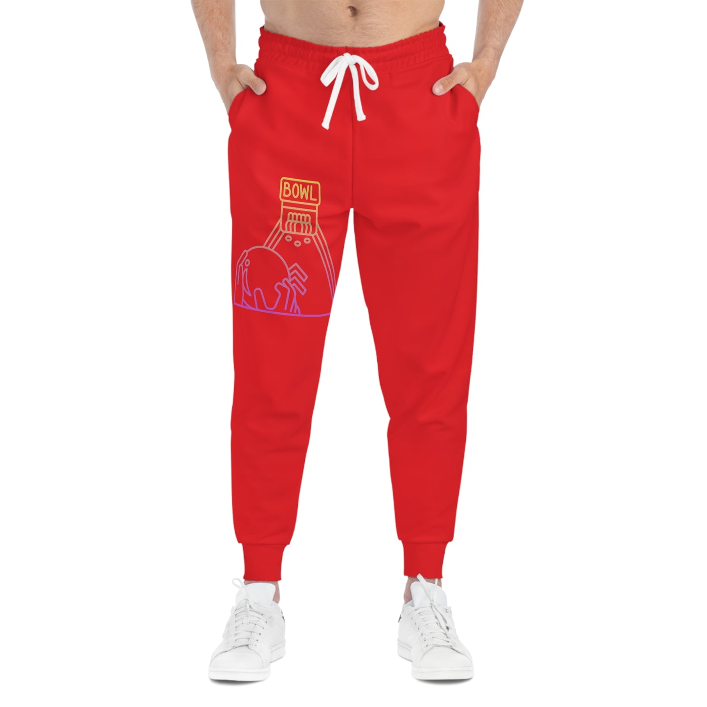 Athletic Joggers: Bowling Red